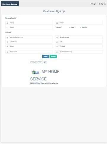 My Home Services Serviceprovider screenshot 1