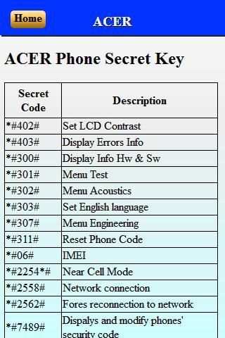 Phone secret code screenshot 1