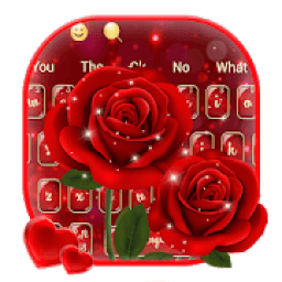 Sparkling Red Rose Keyboard आइकन