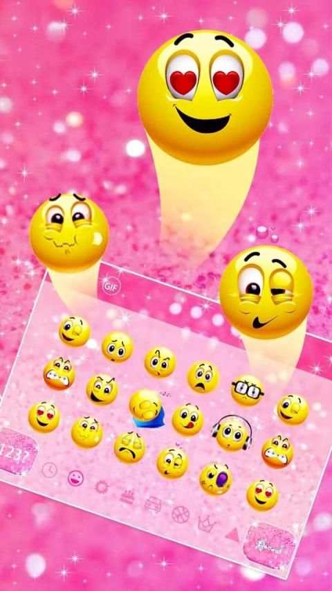 Pink Diamond Crown Keyboard स्क्रीनशॉट 1