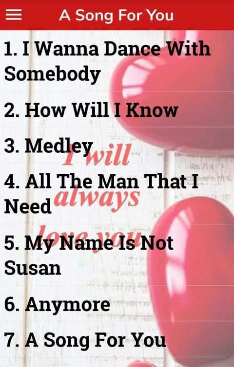 Best whitney houston songs screenshot 4