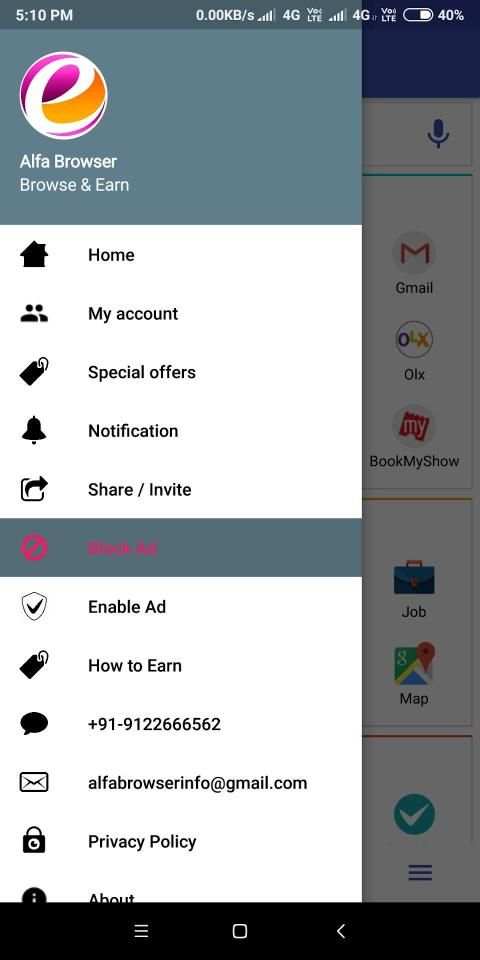 Alfa Browser screenshot 1