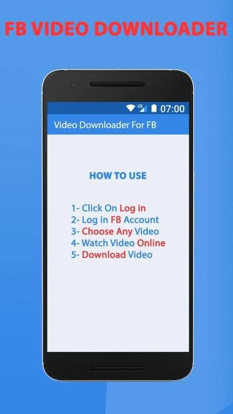 Video Downloader For Facebook: Save FB Videos 2019 screenshot 4