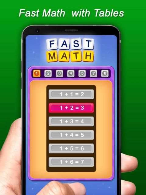 Fast Math for Kids - Mathematical games screenshot 1