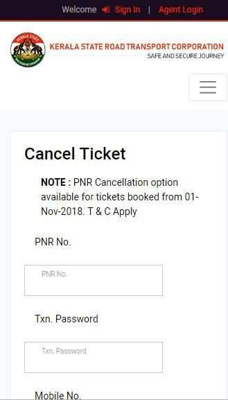KSRTC Online Booking screenshot 3