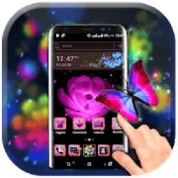 Pink Flower Launcher Theme