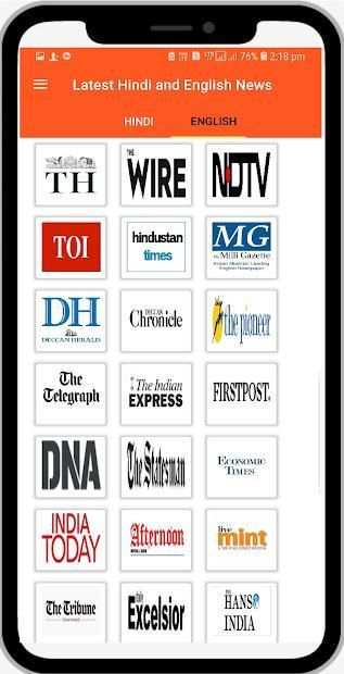 Today Hindi English News screenshot 2