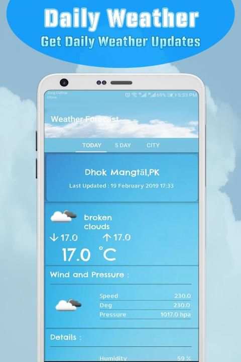 Weather Forecast - Hourly Weather Updates Live screenshot 1
