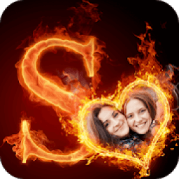Fire Text Photo Frames आइकन