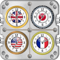 World Clocks with Timer &amp; Stopwatch Alarms आइकन