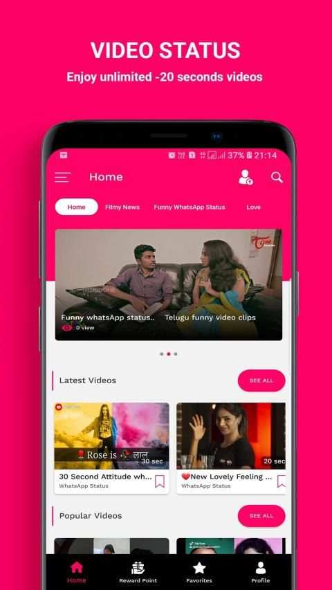 VidStatus - Share Video Status, Whatsapp Status screenshot 7