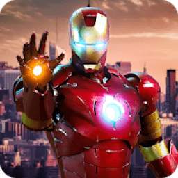 Iron Hero : Grand Flying City Rescue Mission 3D