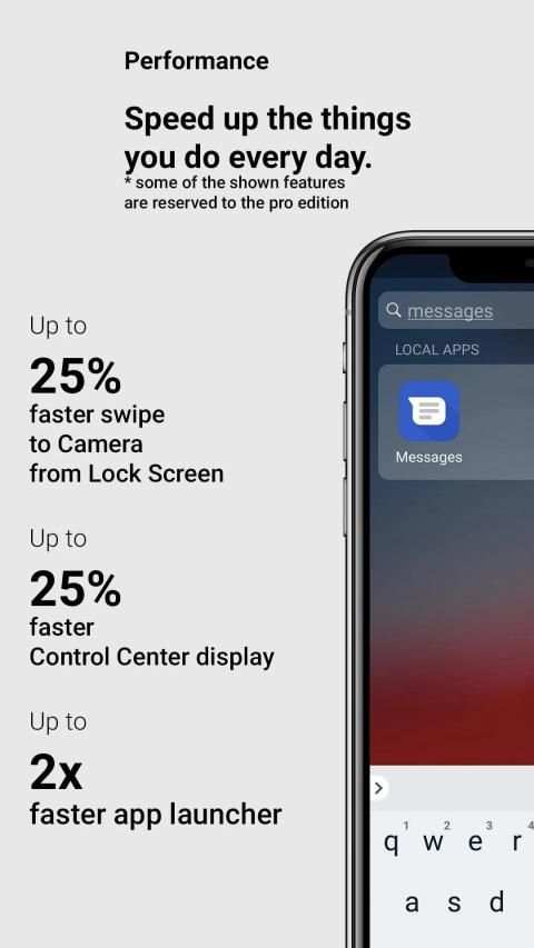 iLauncher 12 Xs Max स्क्रीनशॉट 1