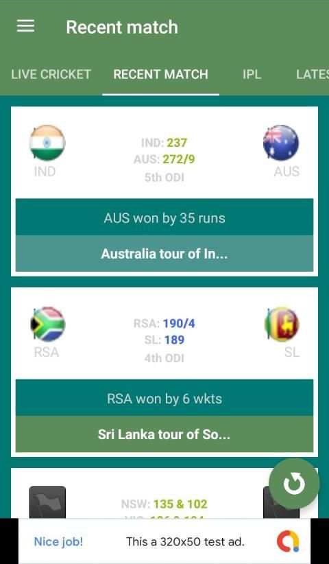 Cricket Live Score screenshot 3