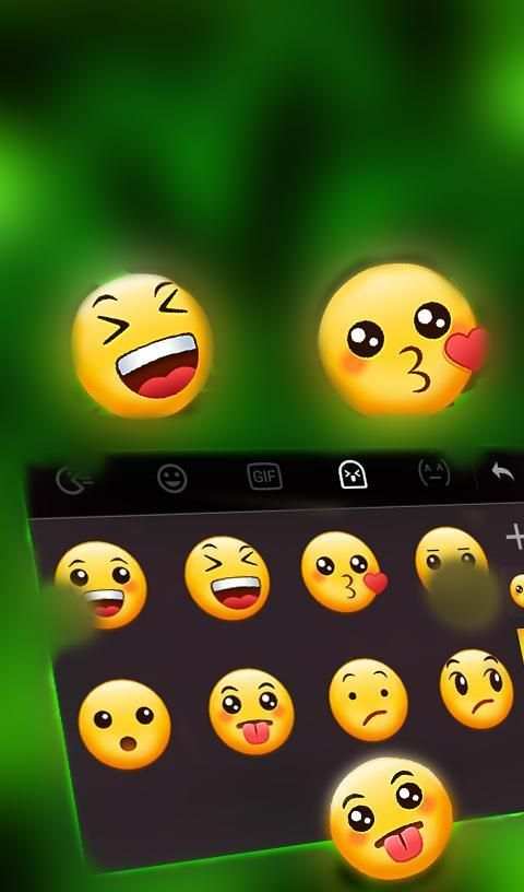Emerald Green Keyboard Theme screenshot 2