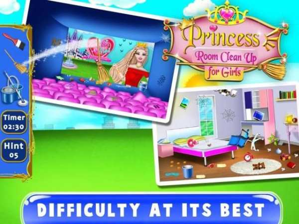 Princess Room Clean Up - House Cleaning screenshot 1