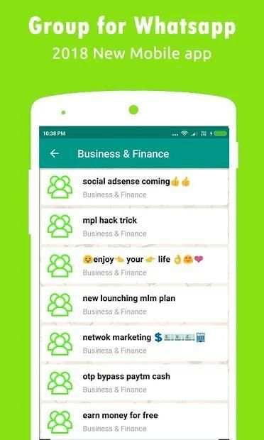 Group link for whatsapp - Join Unlimited Groups screenshot 1