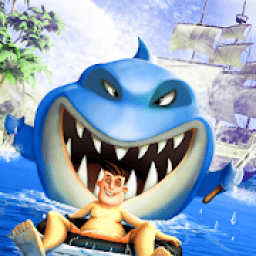 Angry Shark Adventure World : Megalodon Attack 3D आइकन