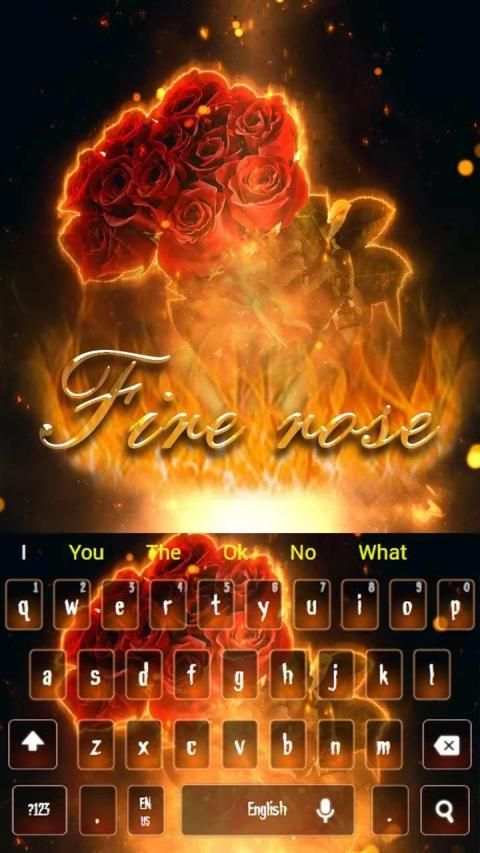 Fire Rose Keyboard स्क्रीनशॉट 3