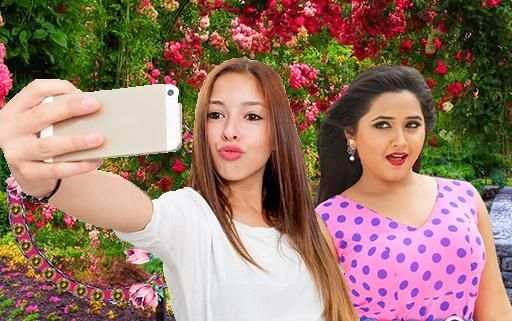 Selfie with Actress Kajal Raghwani Gorgeous Image screenshot 1