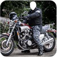 Men Moto Photo Suit Stylish Bike Photo Editor