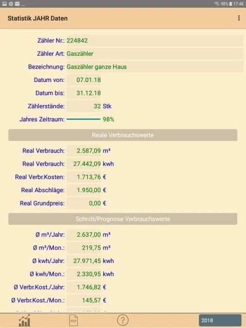 HB-Verbrauchszähler Lite screenshot 5