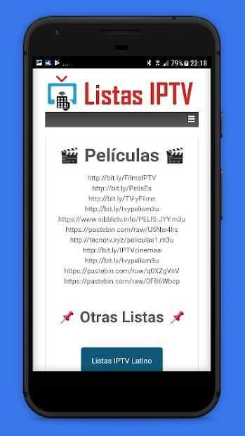 Listas IPTV * Actualizadas * Gratis 6 تصوير الشاشة