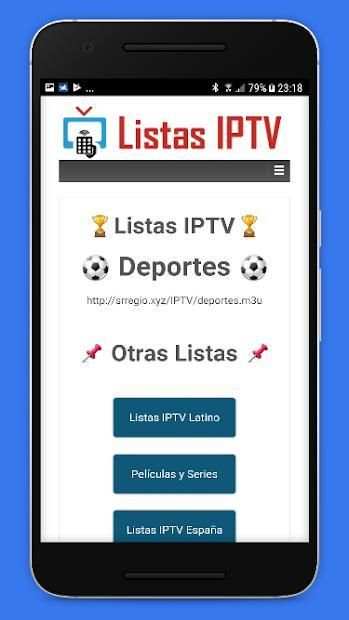 Listas IPTV * Actualizadas * Gratis 3 تصوير الشاشة