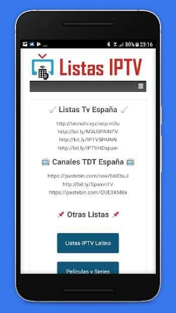 Listas IPTV * Actualizadas * Gratis 5 تصوير الشاشة