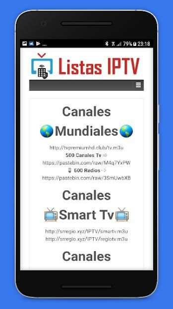 Listas IPTV * Actualizadas * Gratis 2 تصوير الشاشة