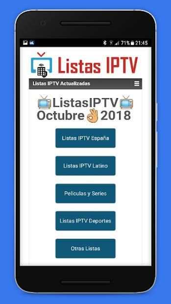 Listas IPTV * Actualizadas * Gratis 1 تصوير الشاشة