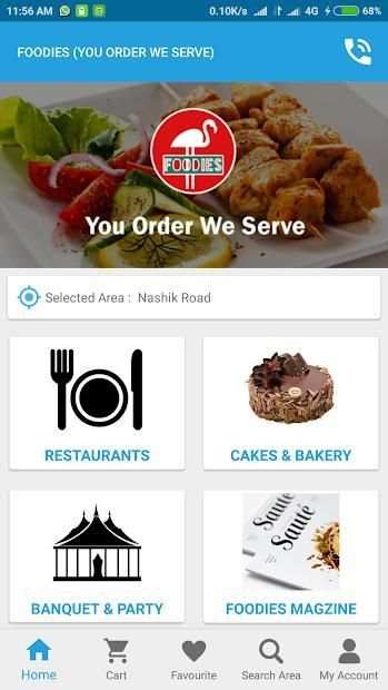 Foodies App स्क्रीनशॉट 1