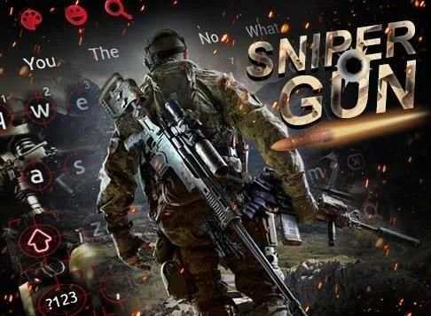Cool Sniper Gun Keyboard Theme screenshot 2