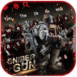 Cool Sniper Gun Keyboard Theme आइकन