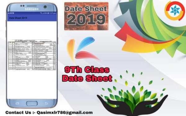 All Class Date Sheet 2019 screenshot 3
