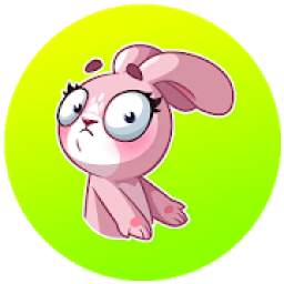 Bunny Funny Sticker for WhatsApp