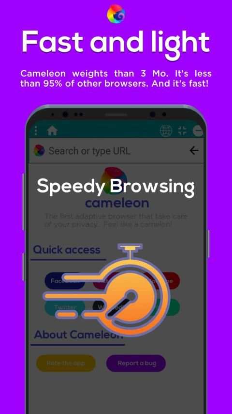 Cameleon - Privacy Ad Blocker and Float Browser स्क्रीनशॉट 3