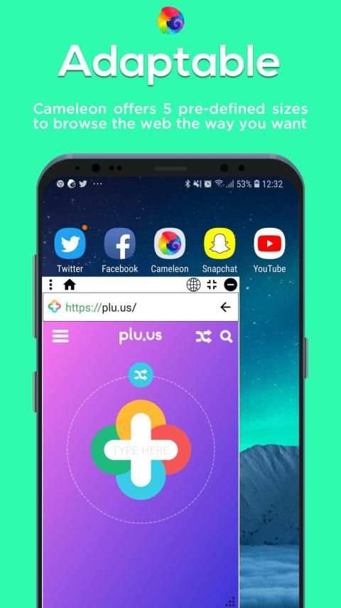 Cameleon - Privacy Ad Blocker and Float Browser स्क्रीनशॉट 4