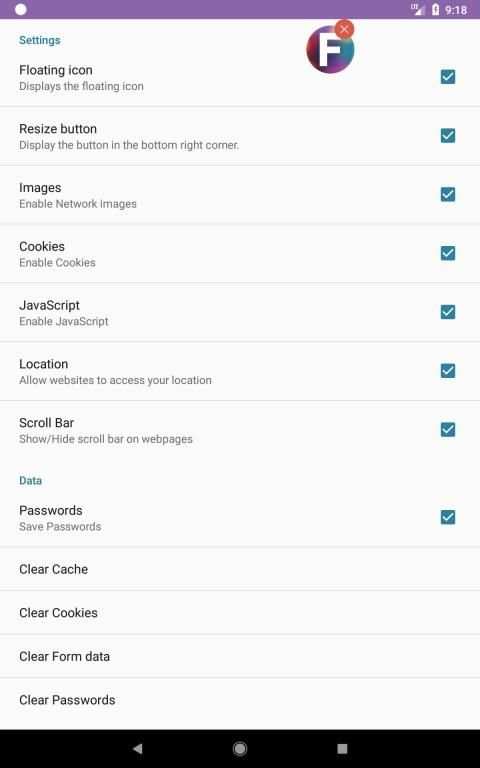 Cameleon - Privacy Ad Blocker and Float Browser स्क्रीनशॉट 1