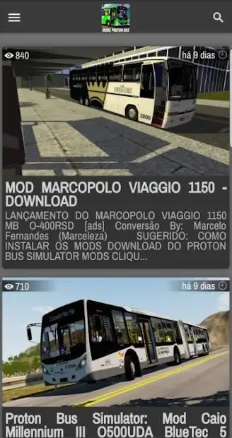 Mods Proton Bus Simulator - PR para Android - Download