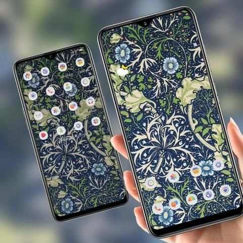 Abstract Tiled pattern flower theme स्क्रीनशॉट 4