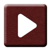 Poweramp Skin Red Dark Leather on 9Apps