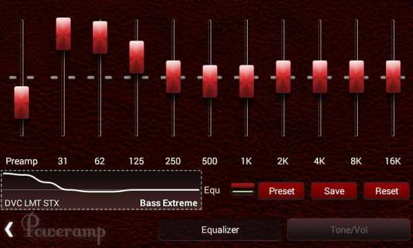 Poweramp Skin Red Dark Leather screenshot 4