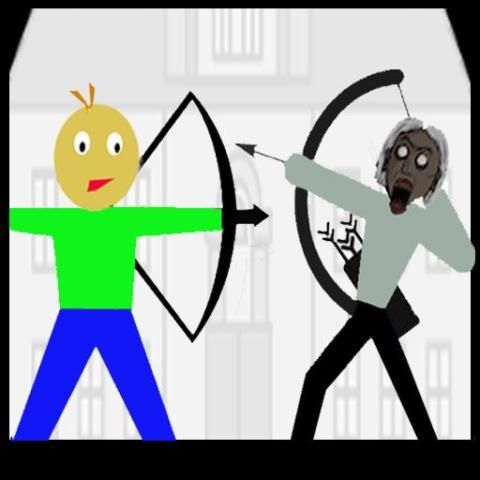 Granny Archer vs Stickman baldi screenshot 1