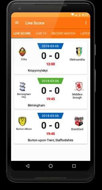 LiveScore : Soccer 2018 screenshot 6
