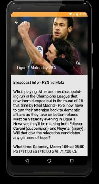 LiveScore : Soccer 2018 screenshot 3