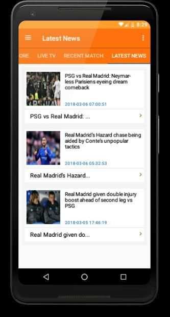 LiveScore : Soccer 2018 screenshot 5
