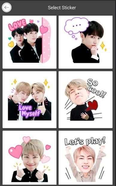 BTS Chat Sticker Editor screenshot 3