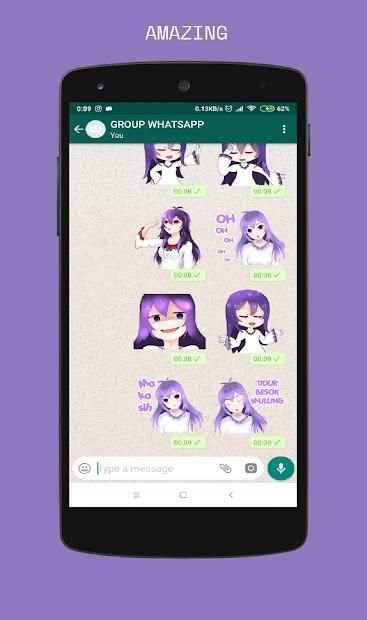 WAStickerApps Kolosmik Girls (Whatsapp sticker) screenshot 3
