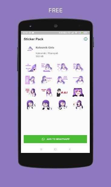 WAStickerApps Kolosmik Girls (Whatsapp sticker) screenshot 2